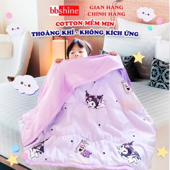 Chăn hè cho bé chất cotton mềm mịn thoáng mát nhiều họa tiết hoạt hình đang yêu BBShine – KH014