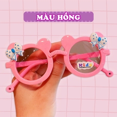 Kính cho bé từ 2 tuổi chống tia UV cao cấp gọng nhựa chắc chắn họa tiết tai mickey siêu đáng yêu BBShine – K026