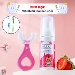 Bọt tập đánh răng cho bé Midkid chính hãng hương dâu ngọt ngào an toàn cho bé yêu BBShine – I024