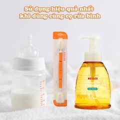Nước rửa bình sữa Wesser nhập khẩu Hàn Quốc dung tích 500ml siêu tiện lợi BBShine – SS051