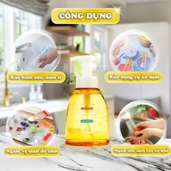 Nước rửa bình sữa Wesser nhập khẩu Hàn Quốc dung tích 500ml siêu tiện lợi BBShine – SS051