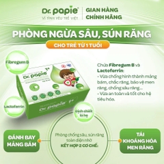 Gạc rơ lưỡi Dr.Papie chính hãng làm sạch chuyên sâu an toàn cho bé yêu BBShine – SS052