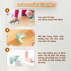 Bọc cạnh bàn silicon cao cấp an toàn cho bé có nhiều màu sắc tươi sáng BBShine – SS053