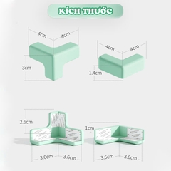 Bọc cạnh bàn silicon cao cấp an toàn cho bé có nhiều màu sắc tươi sáng BBShine – SS053