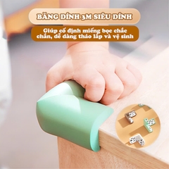 Bọc cạnh bàn silicon cao cấp an toàn cho bé có nhiều màu sắc tươi sáng BBShine – SS053