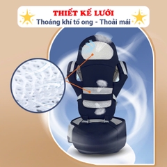 Địu em bé 0-3 tuổi chống gù đa năng BBShine, Địu em bé sơ sinh nhiều tư thế thoáng khí an toàn - SS047
