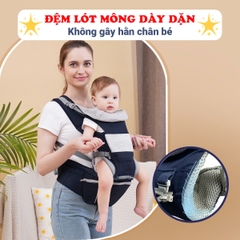 Địu em bé 0-3 tuổi chống gù đa năng BBShine, Địu em bé sơ sinh nhiều tư thế thoáng khí an toàn - SS047