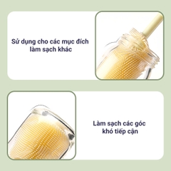 Bộ cọ rửa bình sữa silicon cao cấp kèm khay úp 7 chi tiết siêu tiện lợi BBShine – SS054