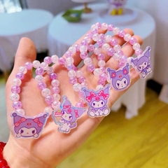 Vòng tay cho bé gái bằng chuỗi hạt nhựa trong suốt lấp lánh nhiều họa tiết đáng yêu BBShine – J053