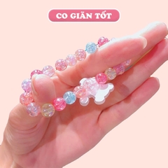 Vòng tay cho bé gái bằng chuỗi hạt nhựa trong suốt lấp lánh nhiều họa tiết đáng yêu BBShine – J053