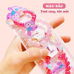 Vòng tay cho bé gái bằng chuỗi hạt nhựa trong suốt lấp lánh nhiều họa tiết đáng yêu BBShine – J053