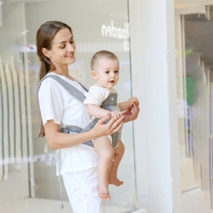 Địu em bé 3-36 tháng đa năng gọn nhẹ BBShine, Địu cho bé 4 tư thế thoáng khí cao cấp - SS046