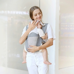 Địu em bé 3-36 tháng đa năng gọn nhẹ BBShine, Địu cho bé 4 tư thế thoáng khí cao cấp - SS046