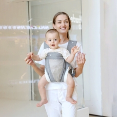 Địu em bé 3-36 tháng đa năng gọn nhẹ BBShine, Địu cho bé 4 tư thế thoáng khí cao cấp - SS046