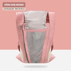 Địu em bé 3-36 tháng đa năng gọn nhẹ BBShine, Địu cho bé 4 tư thế thoáng khí cao cấp - SS046