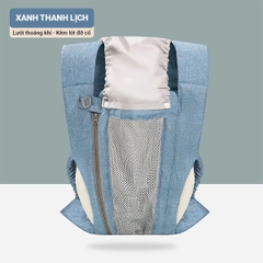 Địu em bé 3-36 tháng đa năng gọn nhẹ BBShine, Địu cho bé 4 tư thế thoáng khí cao cấp - SS046