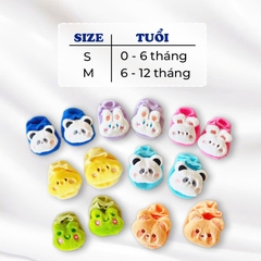 Tất Cho Bé 0-12 Tháng Hình Thú 3D Chống Trượt Nhiều Màu Sắc Tươi Sáng BBShine – T023