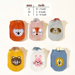 Tất Cho Bé 0-4 Tuổi Chống Trượt Nhiều Hình Thú Ngộ Nghĩnh Và Màu Sắc Bắt Mắt Cho Bé Yêu BBShine – T024