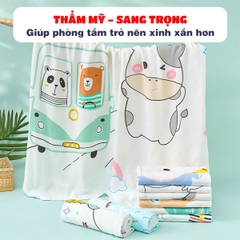 Chăn cho bé chất lụa mềm mát thấm hút tốt đa dạng họa tiết xinh yêu BBShine – KH015