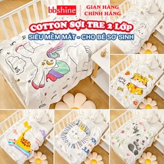 Chăn cho bé chất lụa mềm mát thấm hút tốt đa dạng họa tiết xinh yêu BBShine – KH015