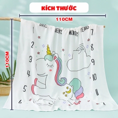 Chăn cho bé chất lụa mềm mát thấm hút tốt đa dạng họa tiết xinh yêu BBShine – KH015