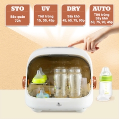 Máy úp bình sữa Moaz Bebe chính hãng cao cấp BBShine, Máy tiệt trùng bình sữa sấy khô tia UVC – DT008