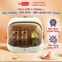 Máy úp bình sữa Moaz Bebe chính hãng cao cấp BBShine, Máy tiệt trùng bình sữa sấy khô tia UVC – DT008