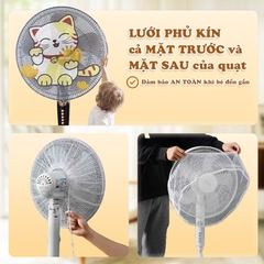 Bọc Quạt Lưới Có Dây Rút Tiện Lợi Hoạ Tiết Hình Thú Ngộ Nghĩnh BBShine – SS058