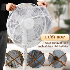 Bọc Quạt Lưới Có Dây Rút Tiện Lợi Hoạ Tiết Hình Thú Ngộ Nghĩnh BBShine – SS058