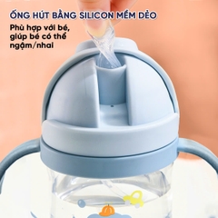 Bình Nước Cho Bé Gái Và Bé Trai Chống Sặc 300ml Cao Cấp Họa Tiết Đáng Yêu BBShine – BN014