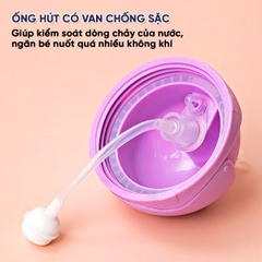 Bình Nước Cho Bé Gái Và Bé Trai Chống Sặc 300ml Cao Cấp Họa Tiết Đáng Yêu BBShine – BN014