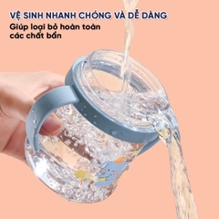 Bình Nước Cho Bé Gái Và Bé Trai Chống Sặc 300ml Cao Cấp Họa Tiết Đáng Yêu BBShine – BN014