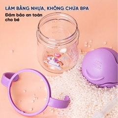 Bình Nước Cho Bé Gái Và Bé Trai Chống Sặc 300ml Cao Cấp Họa Tiết Đáng Yêu BBShine – BN014