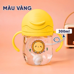 Bình Nước Cho Bé Gái Và Bé Trai Chống Sặc 300ml Cao Cấp Họa Tiết Đáng Yêu BBShine – BN014