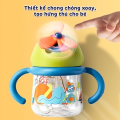 Bình Nước Cho Bé Gái Và Bé Trai Chống Sặc 300ml Cao Cấp (Tặng Kèm Dây Đeo) BBShine – BN015