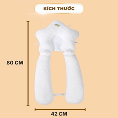 Gối Cho Bé Sơ Sinh Có Dây Rút Điều Chỉnh 5 Đầu Cao Cấp Giúp Bé Ngủ Ngon BBShine – SS060