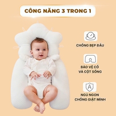 Gối Cho Bé Sơ Sinh Có Dây Rút Điều Chỉnh 5 Đầu Cao Cấp Giúp Bé Ngủ Ngon BBShine – SS060