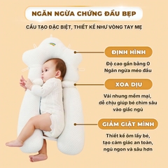 Gối Cho Bé Sơ Sinh Có Dây Rút Điều Chỉnh 5 Đầu Cao Cấp Giúp Bé Ngủ Ngon BBShine – SS060