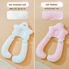 Gối Cho Bé Sơ Sinh Có Dây Rút Điều Chỉnh 5 Đầu Cao Cấp Giúp Bé Ngủ Ngon BBShine – SS060