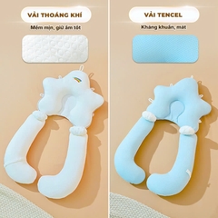 Gối Cho Bé Sơ Sinh Có Dây Rút Điều Chỉnh 5 Đầu Cao Cấp Giúp Bé Ngủ Ngon BBShine – SS060
