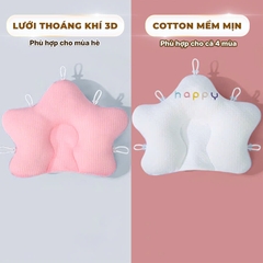 Gối Cho Bé Sơ Sinh Có Dây Rút Điều Chỉnh 5 Đầu Cao Cấp Giúp Bé Ngủ Ngon BBShine – SS060