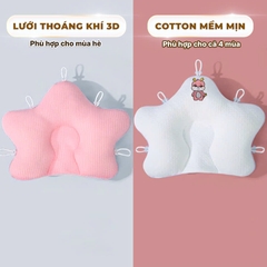 Gối Cho Bé Sơ Sinh Có Dây Rút Điều Chỉnh 5 Đầu Cao Cấp Giúp Bé Ngủ Ngon BBShine – SS060