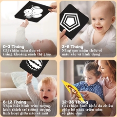 Tranh Cho Bé Sơ Sinh Panzee 0-12 Tháng Kích Thích Thị Giác Giúp Bé Phát Triển Não Bộ BBShine – PDC075