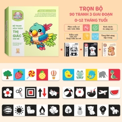 Tranh Cho Bé Sơ Sinh Panzee 0-12 Tháng Kích Thích Thị Giác Giúp Bé Phát Triển Não Bộ BBShine – PDC075