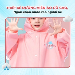 Áo Mưa Cho Bé 2-10 Tuổi Họa Tiết 3D Cao Cấp Chống Thấm Tốt Nhiều Màu Sắc BBShine – AM022