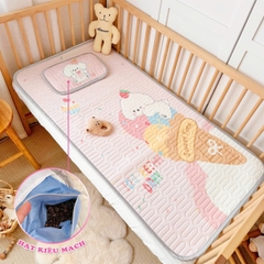 Chiếu điều hòa cho bé thoáng mát cao cấp BBShine, Chiếu điều hòa cao su non nhiều họa tiết đáng yêu - SS043