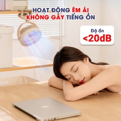 Quạt Tích Điện Mini Cao Cấp 25000mah Không Gây Tiếng Ồn Xoay Tự Động BBShine – DT012