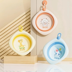 Thau gấp gọn cho bé chất liệu nhựa cao cấp BBShine, Chậu rửa mặt cho bé tiện lợi nhiều họa tiết đáng yêu – SS039