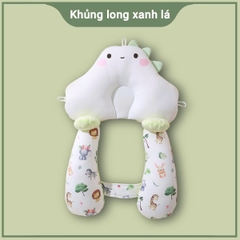 Gối chữ U cho bé sơ sinh chống giật mình cao cấp BBShine, Gối chống bẹp đầu có dây rút điều chỉnh 3 đầu giúp bé ngủ ngon – SS036