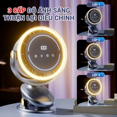 Quạt Tích Điện Mini Cao Cấp 10.000mah Không Gây Tiếng Ồn Xoay Tự Động BBShine – DT013